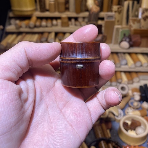 33-36mm老煤竹焗钉盖置，一物一链接，拍了下架，远山工