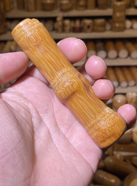 19-97mm罗汉竹手把件，一物一链接，拍了下架，远山工