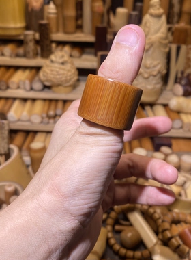 33-23mm内径24老煤竹去青扳指，一物一链接，拍了下架，远山工