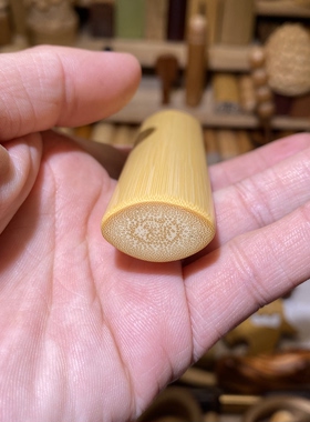 24-99-14mm黄皮果冻料满密椭扁，一物一链接，远山工实心玉竹