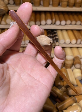 8-143mm老煤竹茶针，一物一链接，拍了下架，远山工实心玉竹