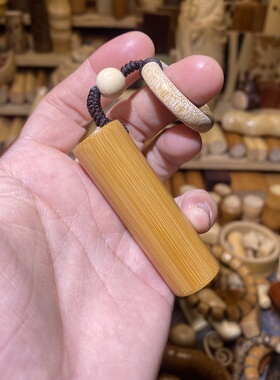 18.8-61mm厚皮高密短圆一手抓，一物一链接，远山工实心玉竹手把