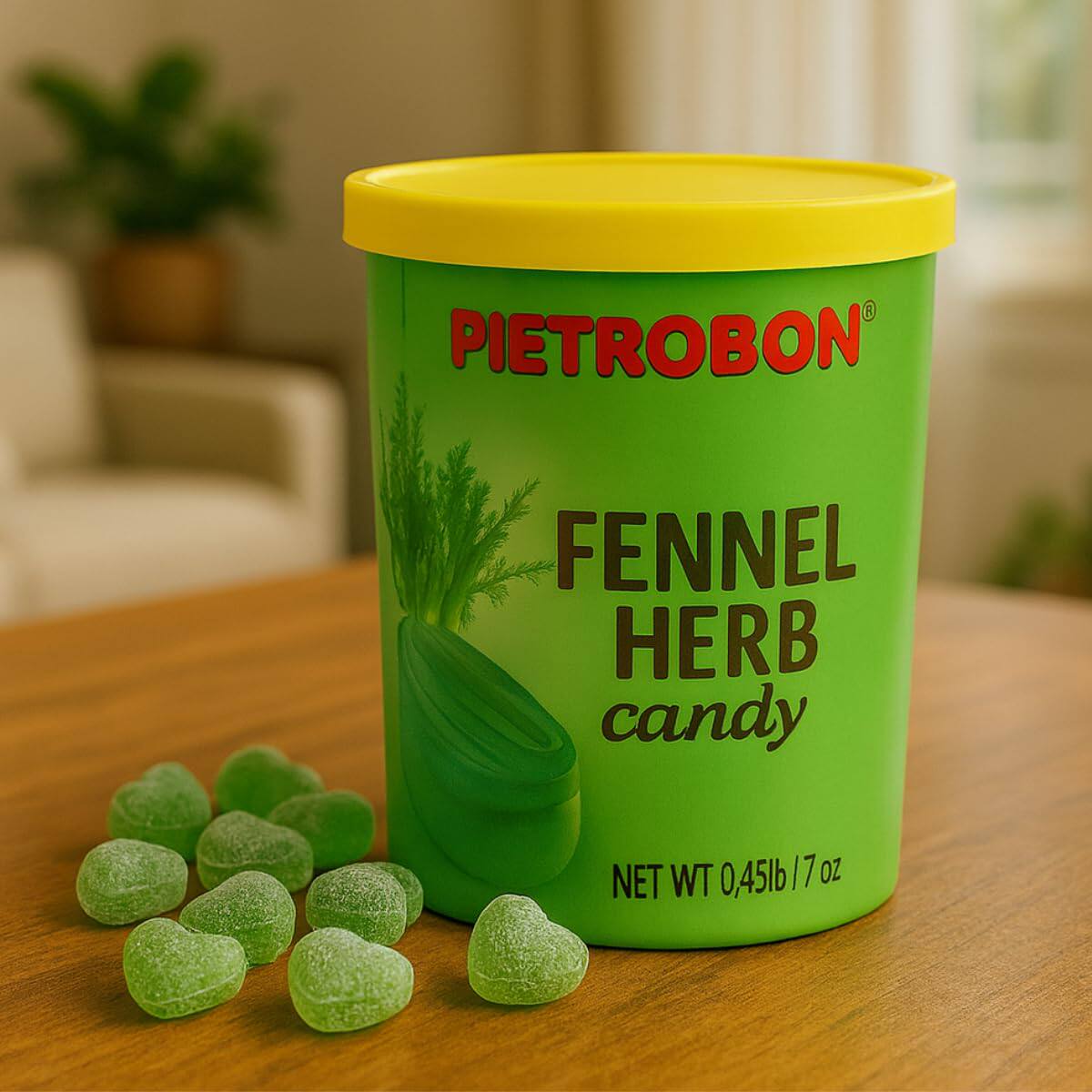 Pietrobon-复古怀旧浓郁生姜茴香味硬糖罐装糖果零食经典硬糖198g