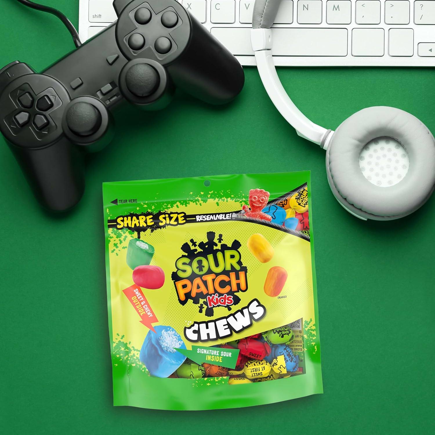 SOUR PATCH-美国酸补丁小子酸夹心先甜后酸耐嚼软糖糖果零食230g