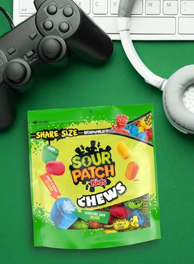 SOUR PATCH-美国酸补丁小子酸夹心先甜后酸耐嚼软糖糖果零食230g