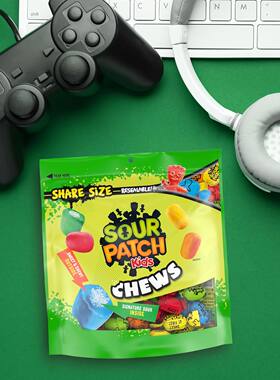 SOUR PATCH-美国酸补丁小子酸夹心先甜后酸耐嚼软糖糖果零食230g