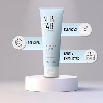 Nip+Fab-乙醇酸焕肤磨砂膏面部去角质水杨酸焕亮磨砂细腻透亮肌肤