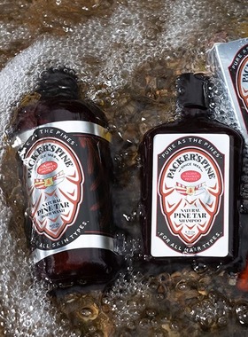 Packer's Pine-美国松焦油洗发水天然活性成分干燥瘙痒头皮洗发水