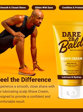 Dare 2B Bald天然男士敏感肌剃须膏滋润调理缓解干燥深度补水保湿