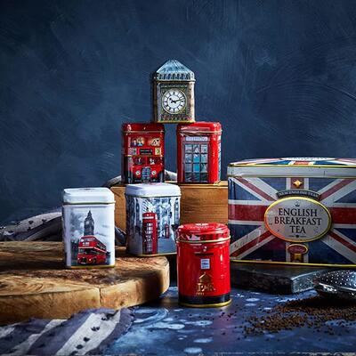 New English Teas 英国进口迷你英式罐装茶6罐装 150g 送礼收藏