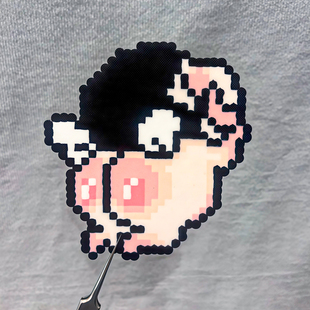 拼豆补充包盒装coco同款2.6mm立体融合手工diy套装材料包益智黑白