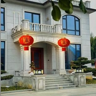 红灯笼新款2026年挂饰中国风大门口一对马年阳台玄关过年专用led