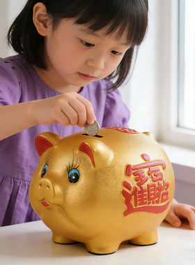新款特大号金猪存钱罐