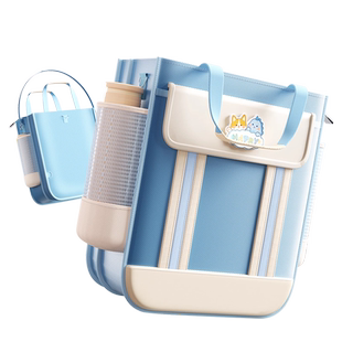 学生手提袋拎书袋补习袋补课书包小学生可双肩手提袋子课外补习班书包牛津布袋大容量高颜值男孩女初中生加厚