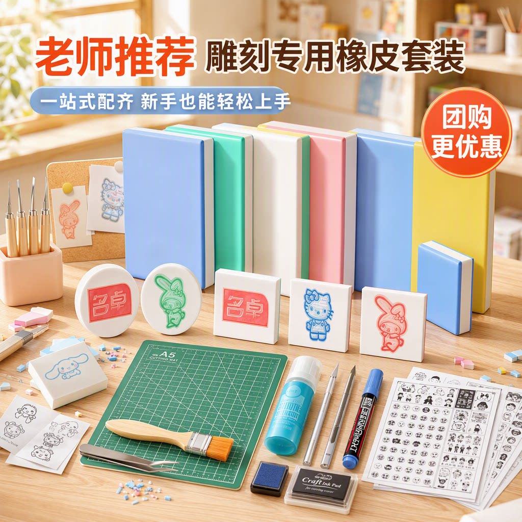 橡皮章雕刻diy手工印章图片