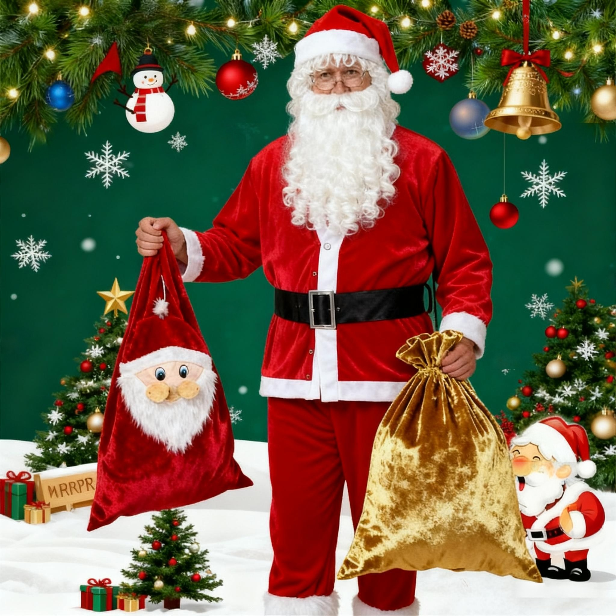 圣诞老人服装男衣服套装
