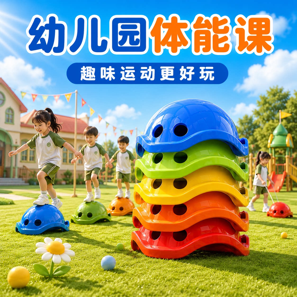 幼儿园乌龟壳道具前庭感统训练器材龟背儿童早教家用大旋转盘玩具图片