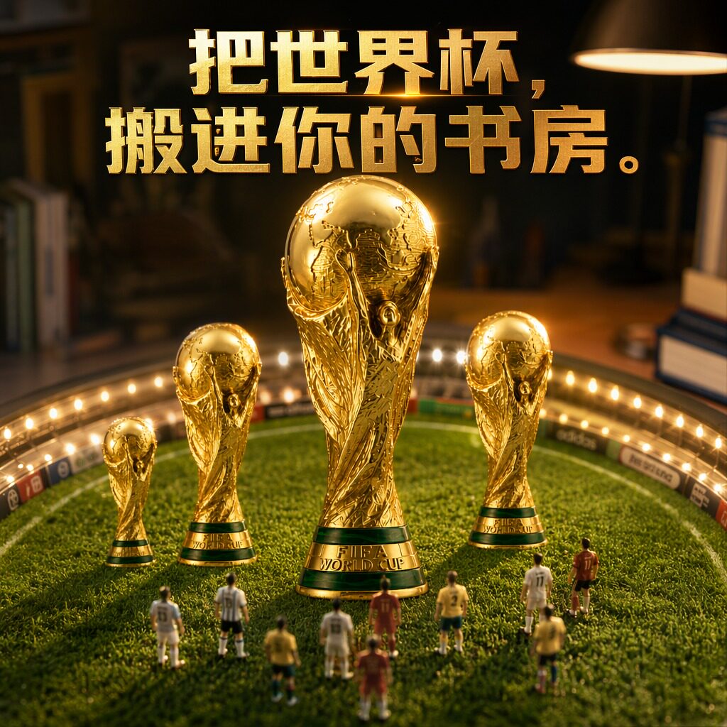 2026年美加墨世界足球杯大力神杯1比1周边奖杯模型纪念品道具装饰图片