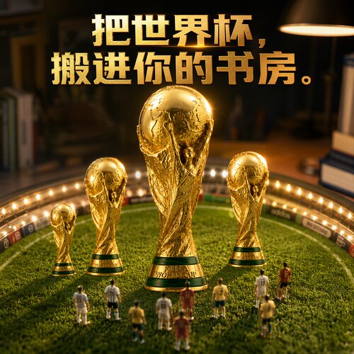 2026年美加墨世界足球杯大力神杯1比1周边奖杯模型纪念品道具装饰