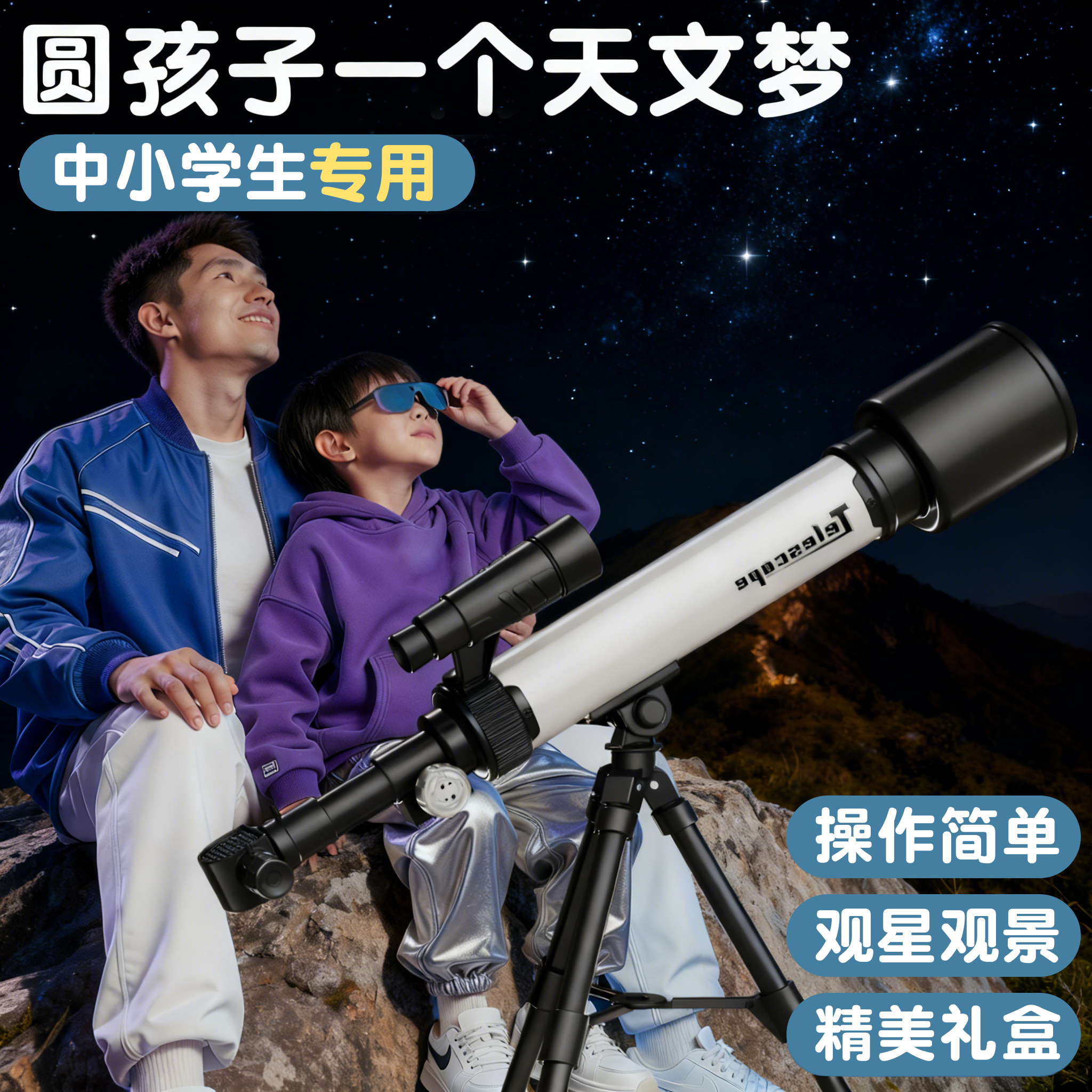 天文望远镜专业级高清中小学生用