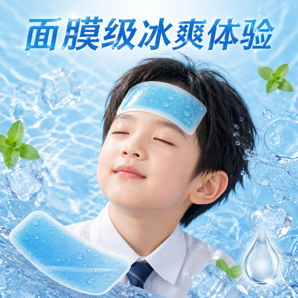 冰凉贴儿童专用夏季降温解暑神器清凉冰敷手机散热降温防中暑