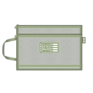 初中生专用学科科目分类袋拉链式双层大容量高中生A4试卷资料袋透明网纱分科文件袋书袋作业袋收纳袋书本分类