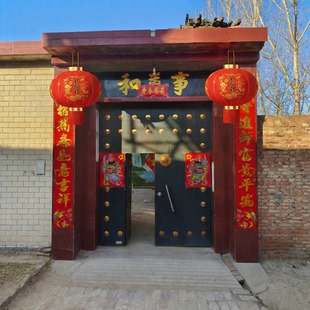 红灯笼新款2026年挂饰中国风大门口一对马年阳台玄关过年专用led