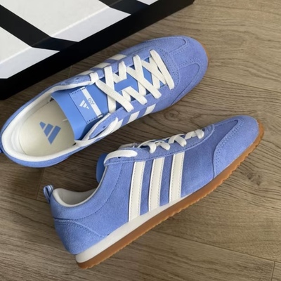 阿迪达斯Adidas VS JOG 2.0男女同款复古薄底经典休闲鞋JS4444