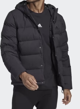 阿迪达斯Adidas Helionic男子舒适保暖连帽休闲长袖羽绒服HN5640