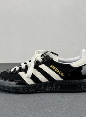 阿迪达斯Adidas HANDBALL三叶草男女同款运动复古休闲板鞋JP5669