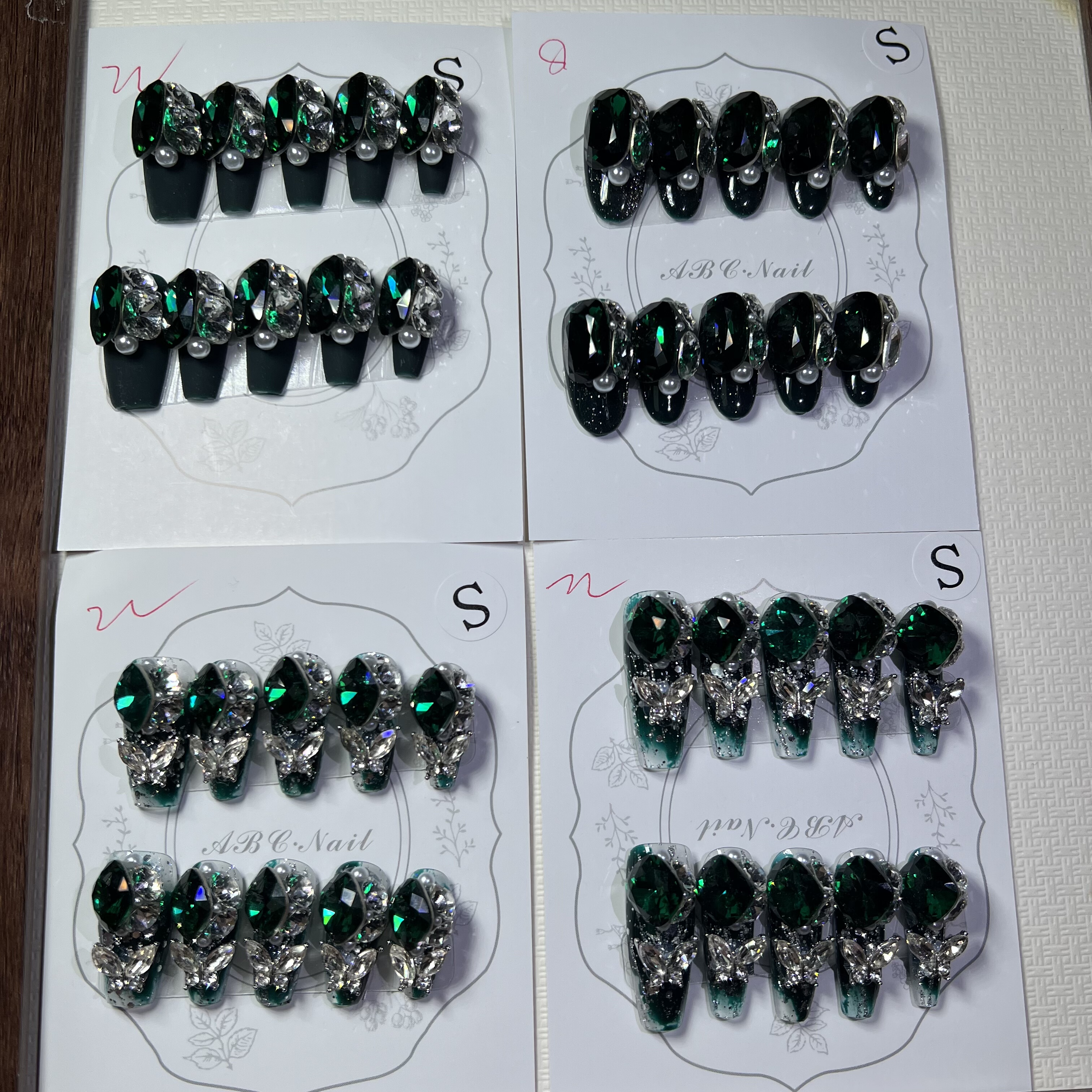 【绿钻4款】爆闪纯手工钻球穿戴甲,彩妆/香水/美妆工具,穿戴甲/甲片,淘宝优惠券,粉丝福利购,淘宝优惠卷