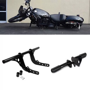 适用哈雷软尾继承者街霸路威st肥霸肥仔改装突破者前后保险杠护杠