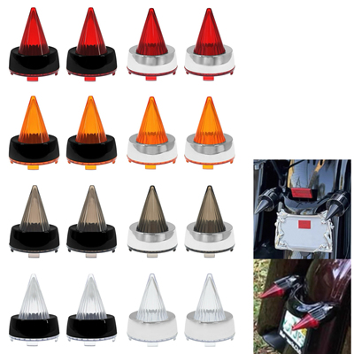 适用哈雷883 48 1200路威 肥仔火箭型前转向灯壳后尾灯罩西海岸风