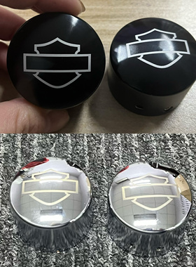 适用哈雷滑翔双灯xl883 1200路王软尾 x48肥仔戴娜改装前轴盖装饰