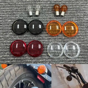 适用哈雷883街霸1200戴娜X48滑翔旗舰72路王肥仔前后转向灯壳灯泡