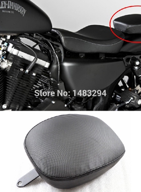 哈雷XL883 XL1200X/V X48 改装后坐垫 座垫皮座总成后座垫后皮坐