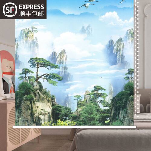 卫生间防水布厨房免打孔遮光窗帘