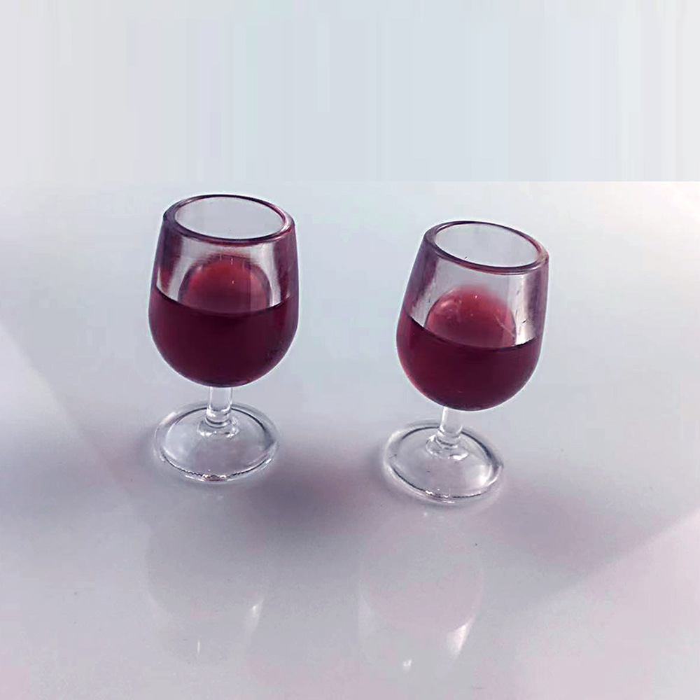 亚克力红酒杯树脂马克杯迷你模型怀旧仿真diy微景观场景饰品配件