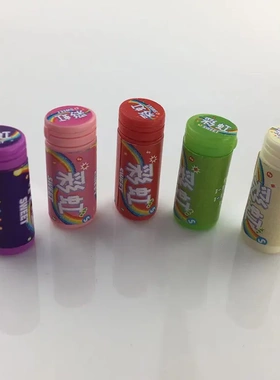 迷你七色彩果汁糖果微缩树脂配件过家家玩具儿童乐园盲袋材料