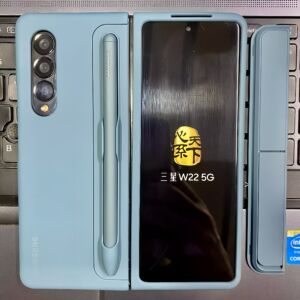 适用于三星Z Fold4支架Fold3手机壳W23带笔槽W22心系天下高档S Pen ZFold5 ZFold6