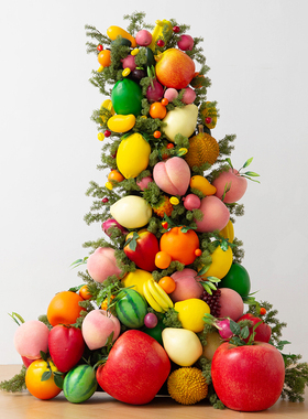 仿真花瀑布假水果花墙瀑布花艺定制直播拍照场景背景道具假植物