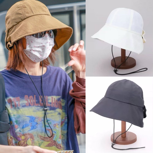 ca4la防晒渔夫帽男女遮阳帽夏季可折叠速干透气海边度假防晒帽子