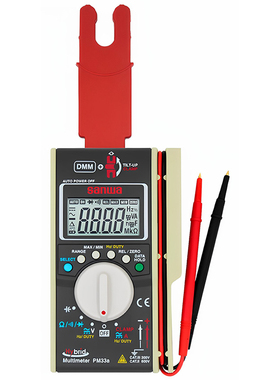 日本SANWA三和PM33a钳形万用表复合型数字万用表600V100A电流表