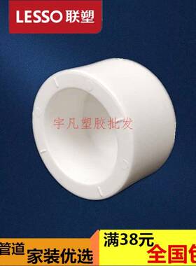 联PPR堵头管堵帽管 塞头白色加厚热3熔水管配件20 塑25 2管堵盖帽