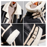 新款休闲皮毛一体机车服男外套加厚抗寒颗粒绒皮衣F518*P265控399，男装皮衣，电商D221(原钱塘6000)