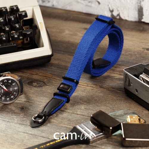 cam-in 新款真皮棉质圆孔单反相机背带 微单摄影肩带 圆孔|可调