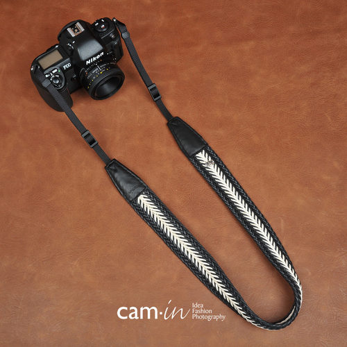 cam-in 编织系列专业时尚相机背带 通用接口 cam8694