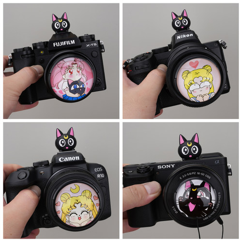 美少女战士月亮猫卡通镜头盖热靴