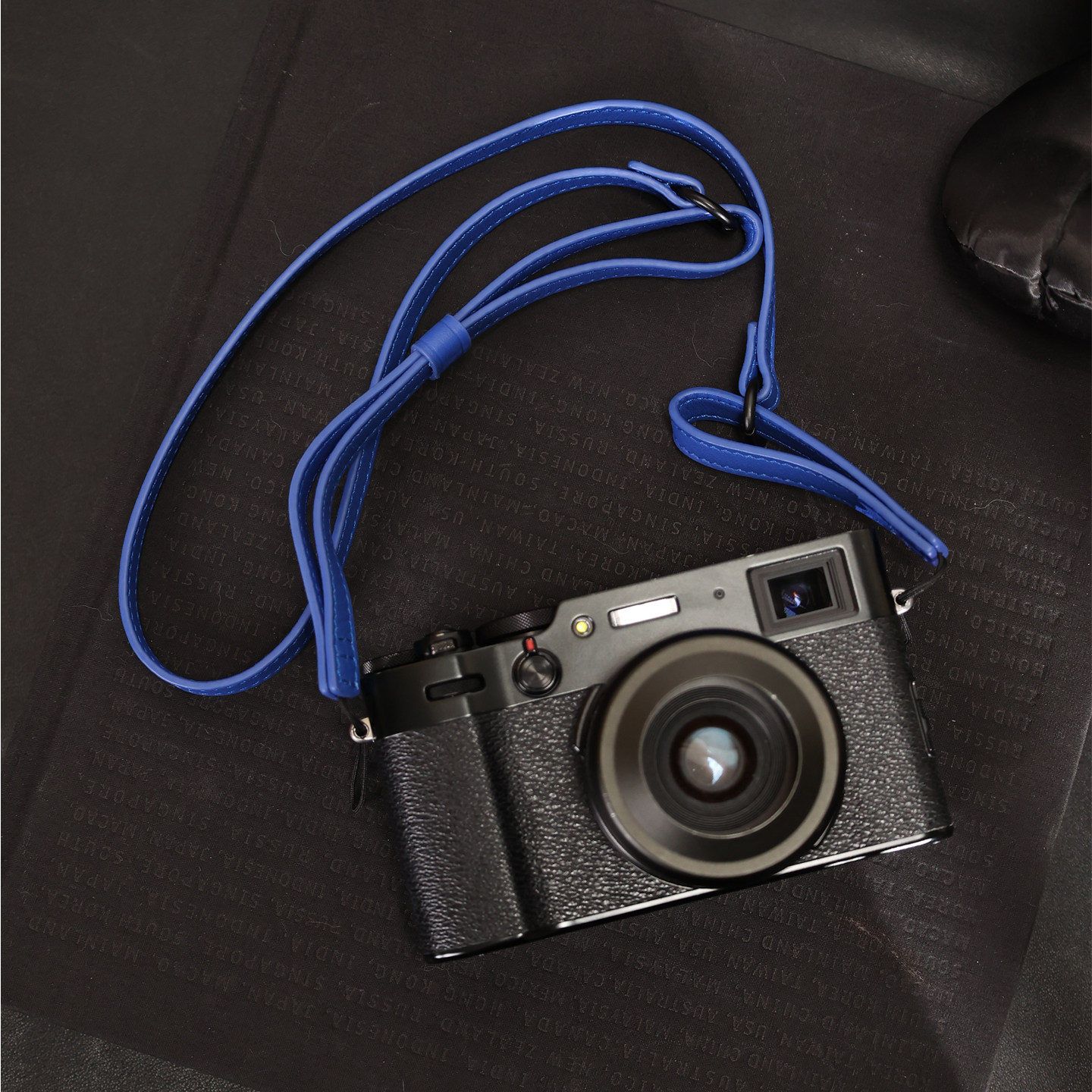 cam-in真皮swift平纹细绳相机背带GR3快拆斜跨手腕带指环带三合一