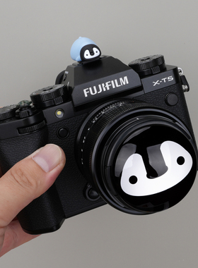 黑企鹅相机镜头盖热靴适用佳能R50小痰盂索尼ZVE10富士XT5尼康Z30